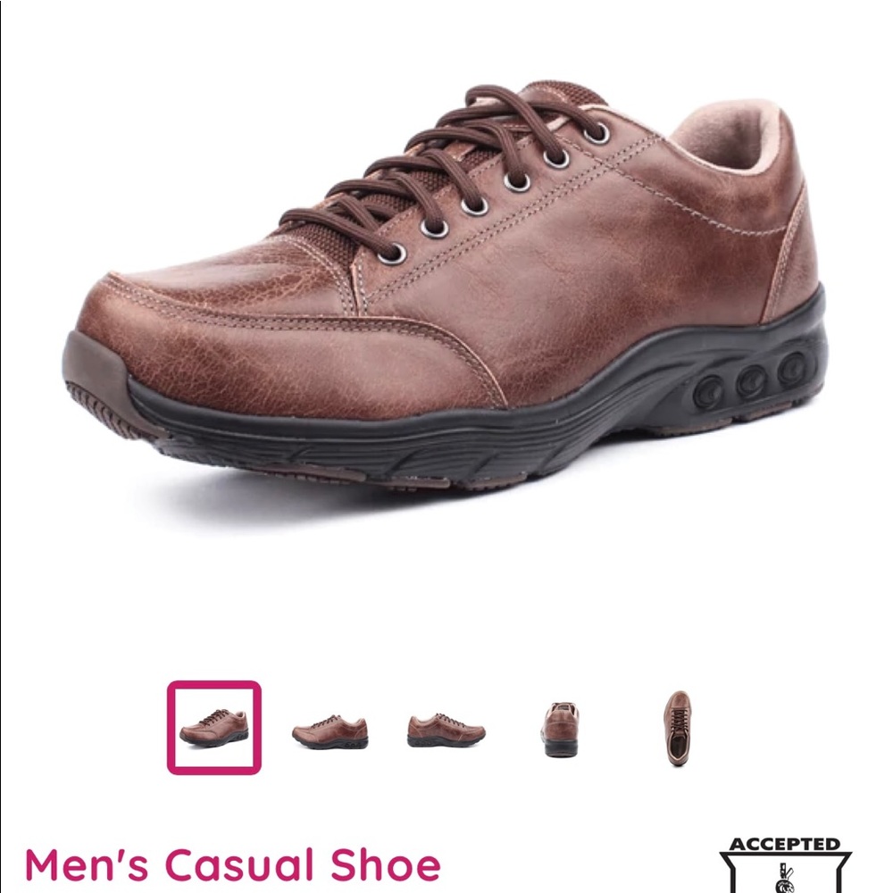 Therafit Men’s size 11 brown leather casual shoe